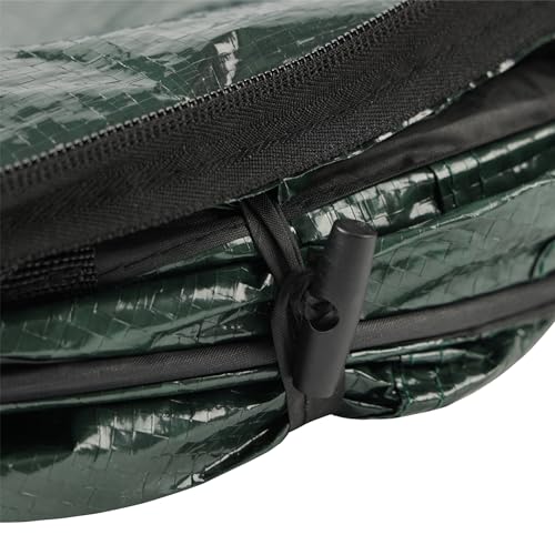 Wakeman Pop Up Outdoor Garbage Can, Black, 29.5 Gallon - color: Green, size: 29.5-Gallon