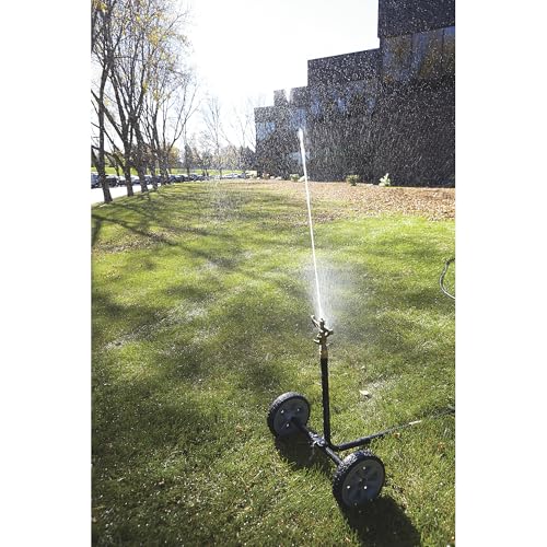 Strongway Wheeled Sprinkler, 6-10 GPM, 100ft. Coverage, 7,800 Sq. Ft. - size: 2 Nozzles
