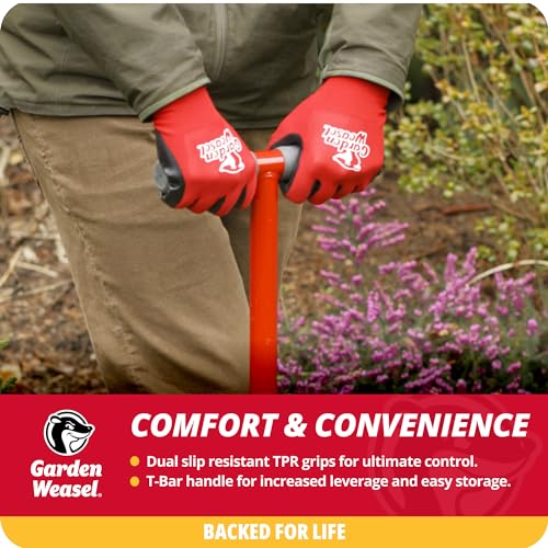 Garden Weasel Edger-Chopper - Long Handle | Garden Beds, Patios, Trenches, Sidewalks, Driveways, and More | Lawn and Landscaping Tool, T Grip, Sod Cutter | 91714 - style: 1 piece