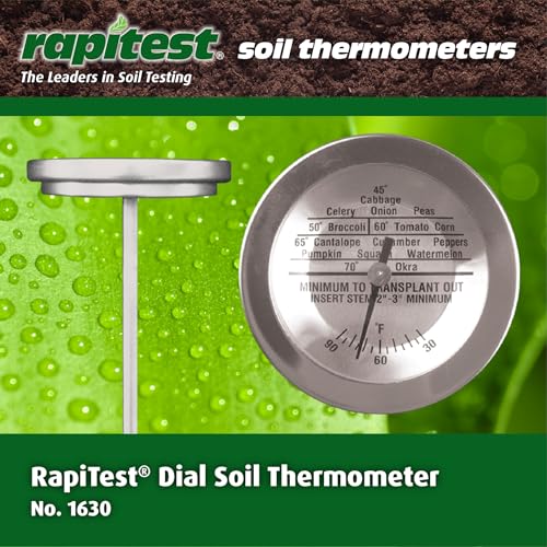Luster Leaf 1630 Rapitest Dial Soil Thermometer, Stainless Steel, Pack of 1