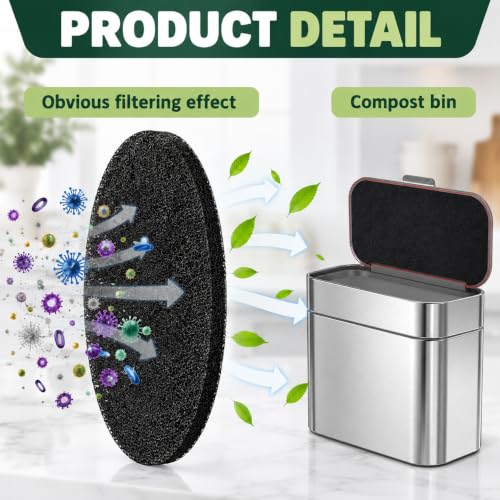 CFS – Pack of 9, Universal Cut-to-Fit Carbon Activated Pre-Filter Pads Compatible with Exaco ECO 2500 Models – Fresh & Filtered Air for Indoor – Charcoal Air Filter Sheet – 3" x 3" – Black - size: 9 Pack