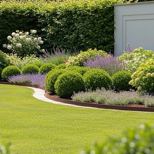 Worth Garden 10-Pack 4.5"x40" Metal Landscape Edging 33' Landscaping Border - color: Powder-Coated Bronze