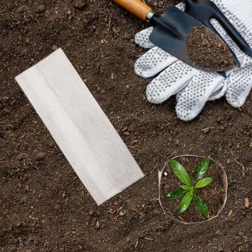 Seedling Grow Bags for Plants Bulk, 6x8 inches Sturdy Non-Woven Nursery Bags, 100PCS Solid Plant Grow Seed Starter Bag, Fabric Seedling Pots Pouches Planting Home Garden Supply - color: White, size: 6.3"x7.8"/Pack of 100