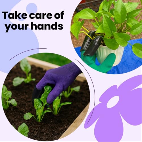 Gardening Gloves with Claws for Digging, Planting, and Weeding, Durable Glove for Men and Women, Easy to Use, Waterproof (Green, Cat Claw Shaped) - color: Green, Cat Claw