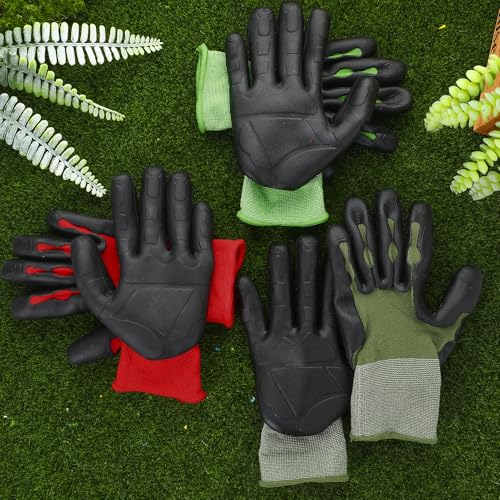 3 Pairs Gardening Gloves for Men Women