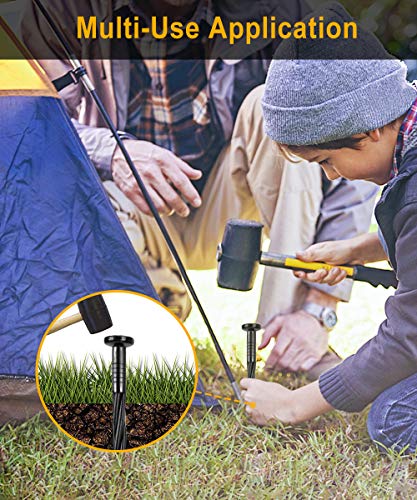 50-Pack 8-Inch Plastic Landscape Stakes,Spiral Edging Spikes Landscape Anchoring Spikes for Paver Edging, Weed Barrier, Artificial Turf & More Weed Barrier, Artificial Turf & More.