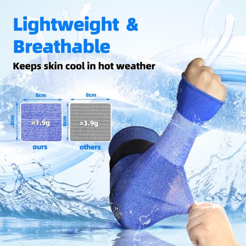 Schwer 10 Pairs 18in A6 Cut Resistant Arm Sleeves for Gardening, S902 - color: Blue, size: 18 In-10 Pairs