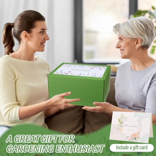 21 Pcs Gardening Gifts for Women Heavy-Duty Garden Tool Set - color: Green