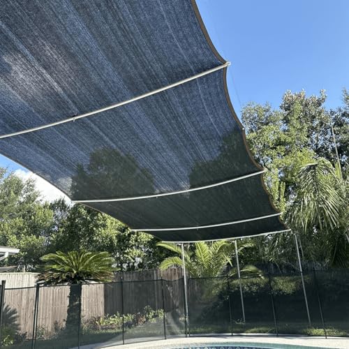Shade Cloth for Garden Plants Greenhouse, 40-50% Sunblock Neting -for Outdoor Garden Lawn Plant Sun Shade Cloths for Kennel Chicken Coop Easier to Hang Net Cover - size: 3'x6'