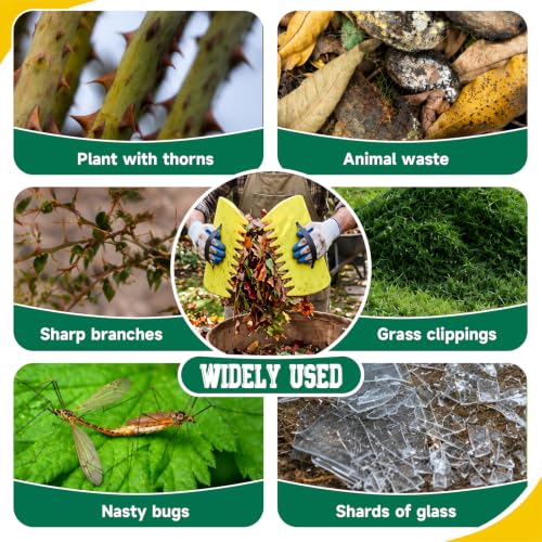 9 Pcs Leaf Scoops Hand Rakes Set with Gloves for Yard