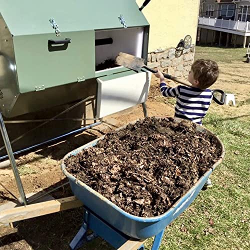 Jora Composter JK 400 - High Capacity Rotating Compost Tumbler - 13-21 Gal/Week - Heat Generating, Insulated Design - Outdoor Compost Bin Tumbler - Dual Chamber Compost Tumbler
