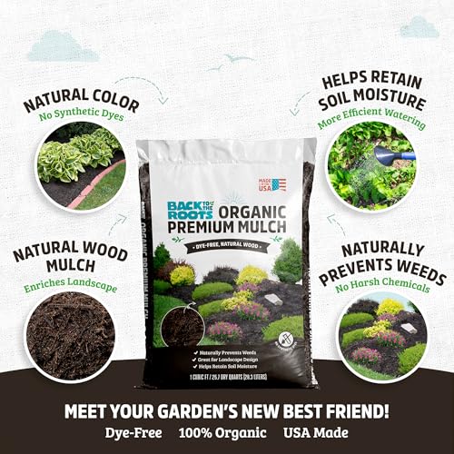 Back to the Roots 25.7qt (1 Cubic ft) Organic Premium Mulch - size: 25.7 quart, style: Mulch
