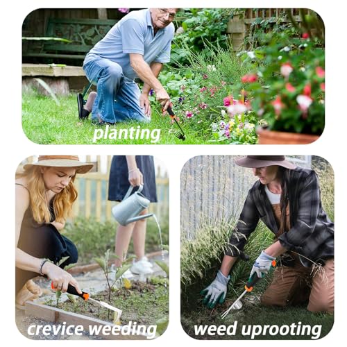 Weed Puller Tool, 2026 New Portable Hand Weeder Tool, Weeding Tool with Stainless Steel, Garden Tools for Plant & Weeding, Crack Weeder Crevice Tool, Weed Remover Tool for Farm & Backyard