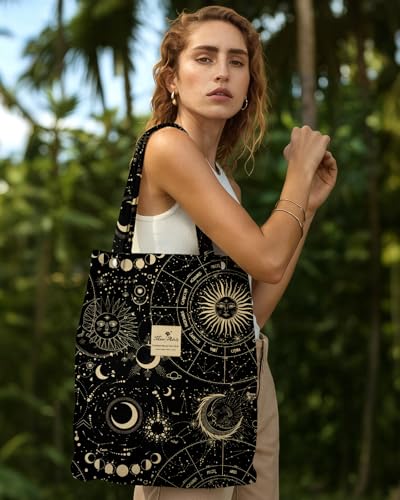 Miss Adola Corduroy Tote Bag for Women with Aesthetic Design - color: Sun Stars