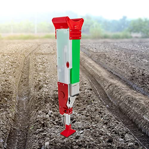 Handheld Manual Corn Peanut Seeder, Adjustable Household Vegetable Garden Planter Patio Flower Plant Vegetable Fertilizer Single-Cylinder Spreader
