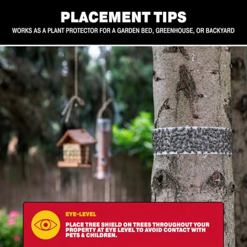 Catchmaster Tree Shield Lantern Fly & Ant Traps Insect Barrier, 4 Rolls 30ft Each, Outdoor Adhesive Crawling Insect Trap to Protect Trees, Fruit & Plants, Pest Control Lawn & Garden - size: 4 Rolls