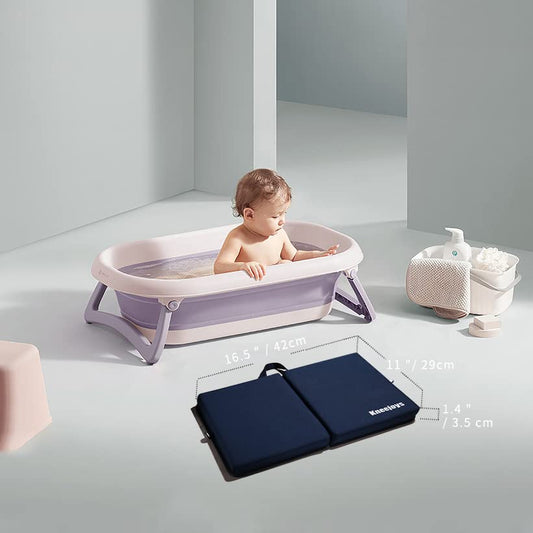 Bath Kneeler Pad Kneeling Pad Knee Pads for Women Knee Pads for Men Bath Kneeler Baby Bath Kneeler Kneeling Pad for Bathing Baby Garden Kneeling Pads Yoga Knee Cushion (Navy Blue) - color: 02_nave Blue