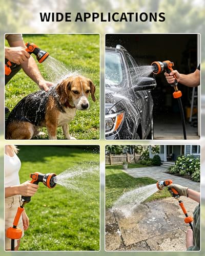 Heavy Duty Retractable Garden Hose Reel 5/8 inch x 100ft Wall Mounted - color: Black Orange, size: 5/8"*100FT