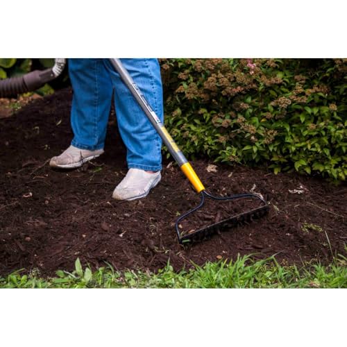 True Temper 2811600 Steel 16-Tine Bow Rake with 57 in. Hardwood Handle with Cushion Grip
