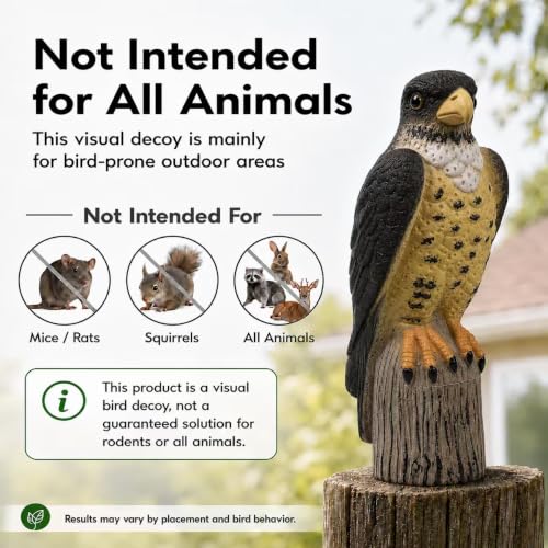 GiftExpress 13.5" Scarecrow Eagle Falcon Hawk Decoy, Pest Repellent, Bird Control, Bird Deterrent, Garden Protectors, Repeller, Eagle Garden DΓ©cor