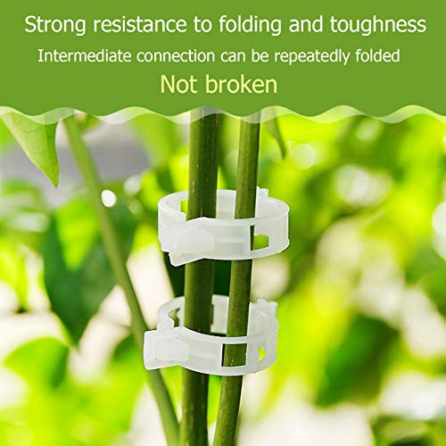 200PCS Plant Support Clips, Tomato Crop Vine Fixing Clips