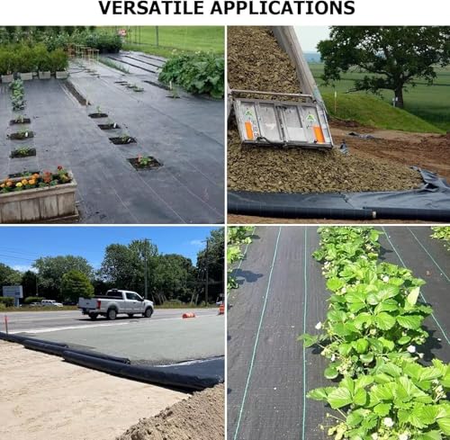 Driveway Fabric, 13x200 ft Road Fabric Commercial Weed Barrier Fabric, Landscape Fabric Heavy Duty 3.5OZ French Drain Fabric for Erosion Control,Landscape Fabric,Weed Barrier,Construction Projects - size: 13x200ft-3.5OZ