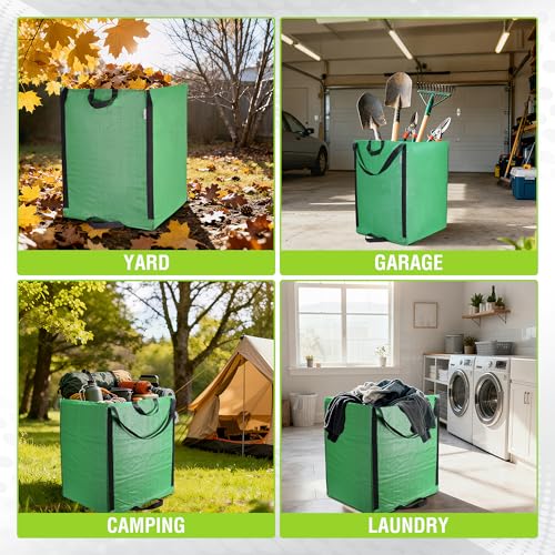 WORKPRO Heavy Duty 72-Gallon Reusable Yard Waste Bags, Green - color: Green, size: 1 Count (Pack of 1)