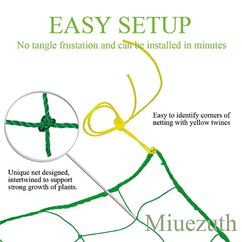 Trellis Netting for Climbing Plants - Heavy Duty Garden Trellis Netting for Cucumber, Vine, Fruits & Vegetables Tomato Plants Trellis Net, Climbing Vining Plants (1-Pack 24.6' x 6.6'Ft) - size: 24.6' x 6.6'Ft