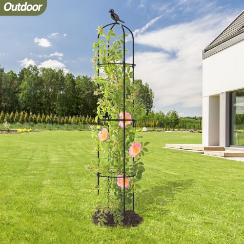 Garden Obelisk Trellis for Climbing Plants Outdoor 69" H (2 Pack) - size: 2 pack