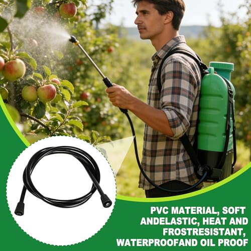 One PVC nylon reinforced spray replacement hose, 47.24 inch garden water pump outlet hose, backpack spray heavy replacement accessories
