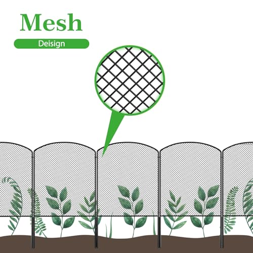 Mesh Decorative Garden Fence Fencing 24in (H) x 10ft (L) Dog Animal Barrier