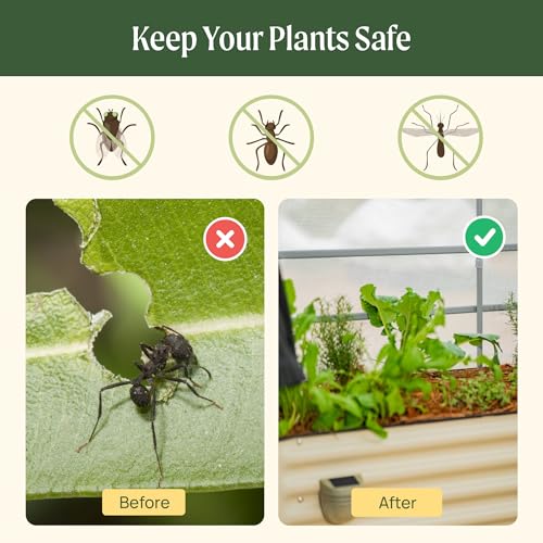 Vego garden Mesh Cover System for 2' x 8' Elevated Raised Garden Bed-V Series, 4 in 1 Trellis and Cover for Plants, Garden Bed Not Included - size: 2' x 8'