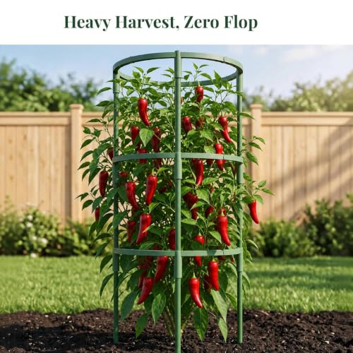 12PCS Plant Stackable Adjustable Cages, Plant Support Stakes