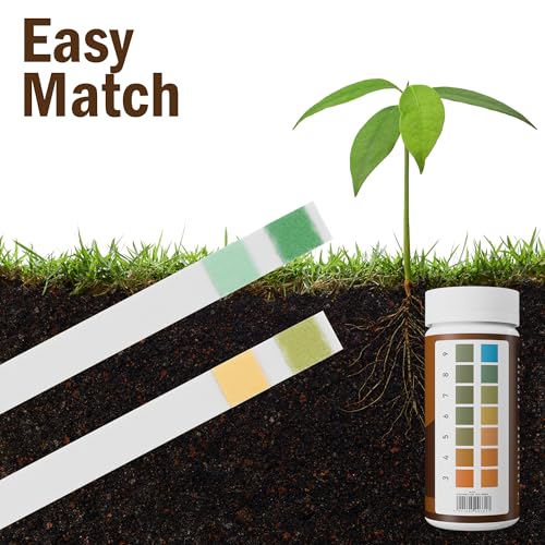 Premium Soil Testing Kit – 100 Soil pH Test Strips (3-9 Range)