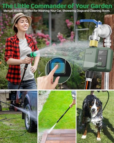 WiFi Water Timer for Garden Hose, 3 Pc Smart Sprinkler Controller - style: 3 Pc