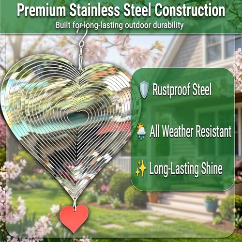 Reflective Bird Deterrents for Outside, Woodpecker Repellent - size: Big Heart