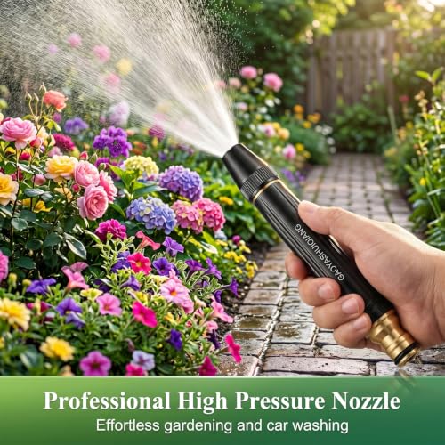 High Pressure Car Wash Nozzle – 2026 Upgraded Garden Hose Sprayer with Quick Connect,Heavy Duty for Car Wash,Showering Pets,Garden Watering & Outdoor Cleaning