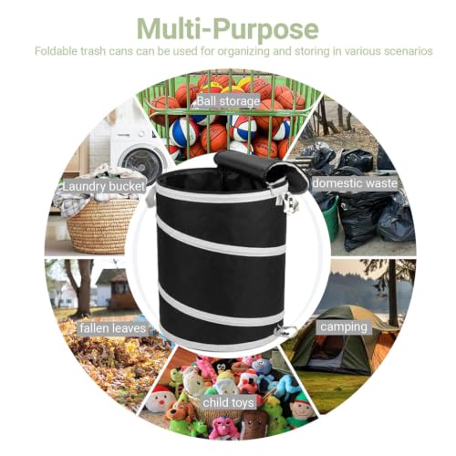 42 Gallon Collapsible Yard Waste Bags 2 Pack with Hard Bottom