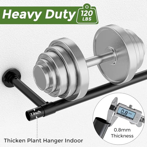 Window Plant Hanger Indoor, 32 Inch Heavy Duty Plant Hanging Rod - size: 32 Inch