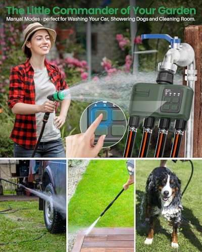 WiFi Water Timer 4 Zone for Garden Hose - size: 4 Outlet