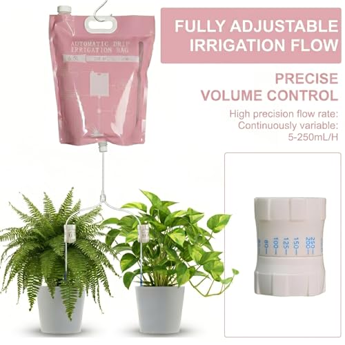 3 Pcs Plant Self Watering Device,6.5L Automatic Vacation Plant Waterer Bag