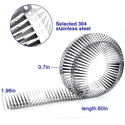 Bird Spikes, 60 Inch, Stainless Steel Fence Spikes - size: 60 inch