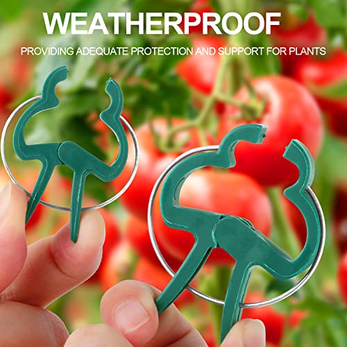 Yinghezu 30 Pcs trumpet 1 inch Plant Support Clips Tomato Plant Clips