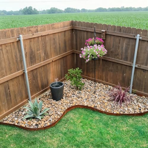 Corten Steel Landscape Edging 4.5 Inch Pre-Rusted 33Ft Total 10-Pack - color: 4.5 " Height