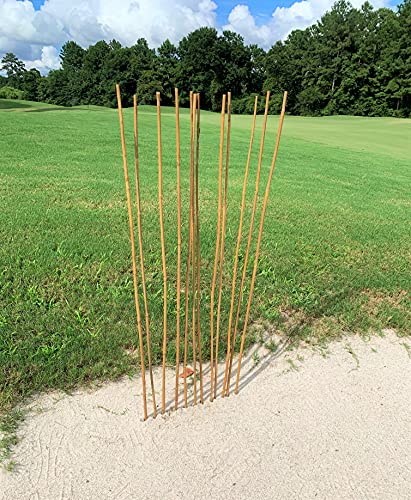 Natural Bamboo Poles, Eco-Friendly Plant Support Garden Stakes 4ft Long, Diameter of 3/8" (50-Count)