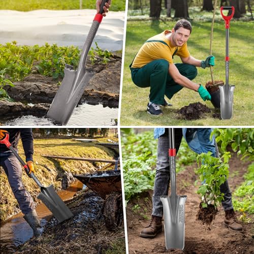 Drain Spade Digging Garden Shovel, 44 inches - style: Contemporary