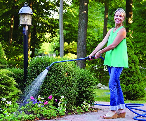 Dramm Touch-N-Flow Rain Wand – 30” Long, Red – Full Watering Flow with Trigger-Style Shut-Off Valve & Lock – High-Flow, Gentle Spray for Gardens, Hanging Baskets & Flowerbeds - color: Red, size: 30 inches