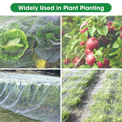 Unves 10' x 30' Garden Netting, Mosquito Bird Netting for Garden - size: 10 x 30 Ft x 1 pc