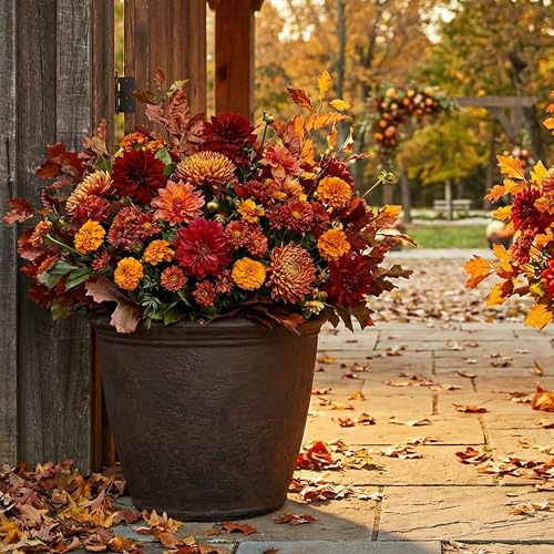 Sunnydaze Anjelica 20'' Large Plastic Planter Pot for Plants, Sable - color: Sable, size: 20 in