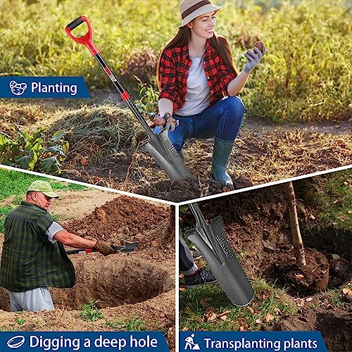 Drain Spade Root Saw Spades Narrow Serrated Shovel 44 inches - style: Contemporary
